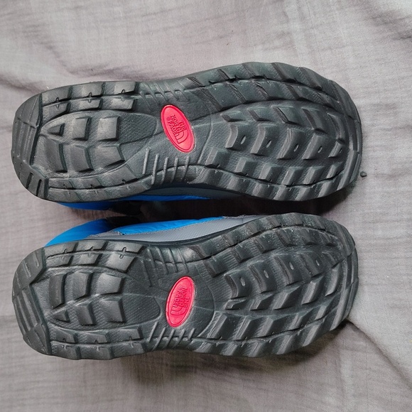 The North Face Boots Boys Blue Gray Primaloft Nuptse Insulated Snow Winter - Picture 9 of 10